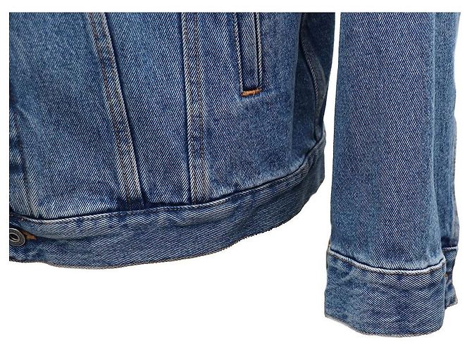 Off White Skate Blue Denim Jacke Blau - Ansicht 6