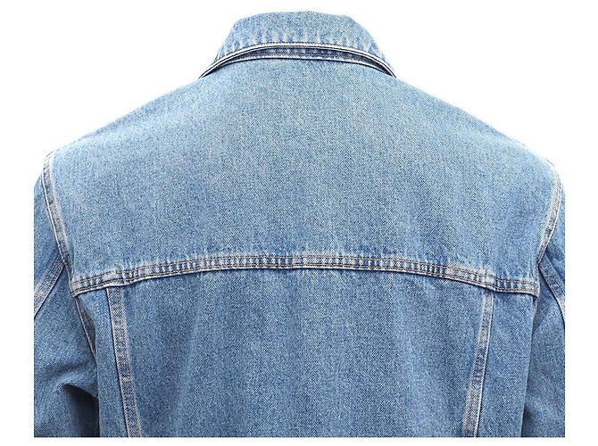 Off White Skate Blue Denim Jacke Blau - Ansicht 7