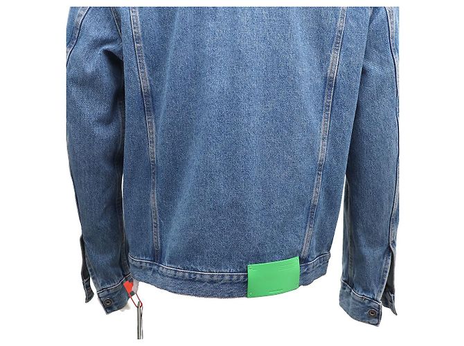 Off White Skate Blue Denim Jacke Blau - Ansicht 8
