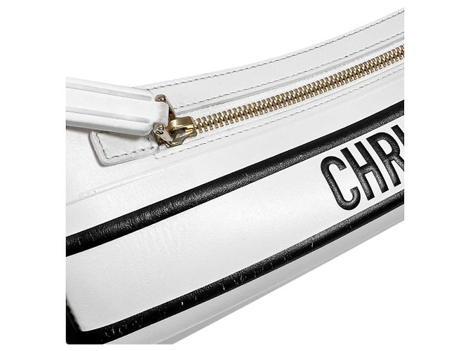 Dior Borsa Bowling Vibe Zip in pelle Borsa Tote Borsa a tracolla Medium White Bianco - vista 11