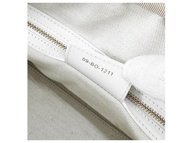 Dior Borsa Bowling Vibe Zip in pelle Borsa Tote Borsa a tracolla Medium White Bianco - vista 13