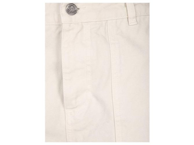 Moncler Baumwollhose mit Leder-Logo Braun - Ansicht 6