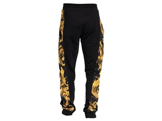 Versace Pantaloni jogger in jersey di cotone stampato - vista 5
