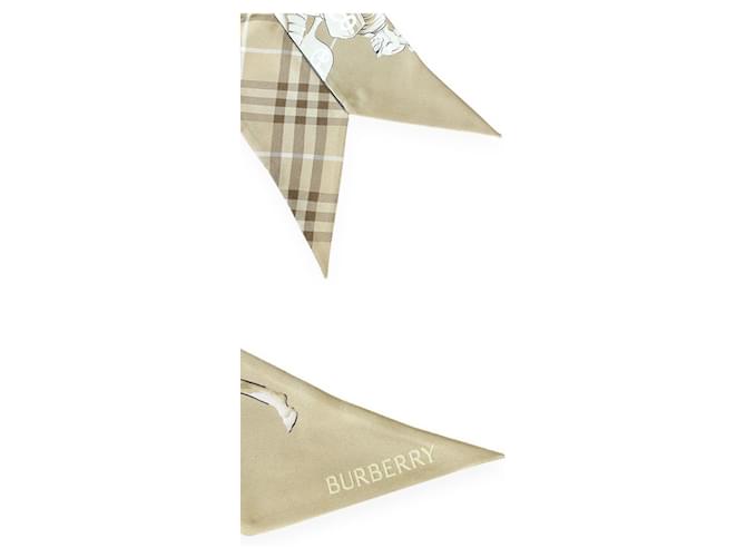 Burberry Sciarpa in seta Archive Night da donna Marrone - vista 4