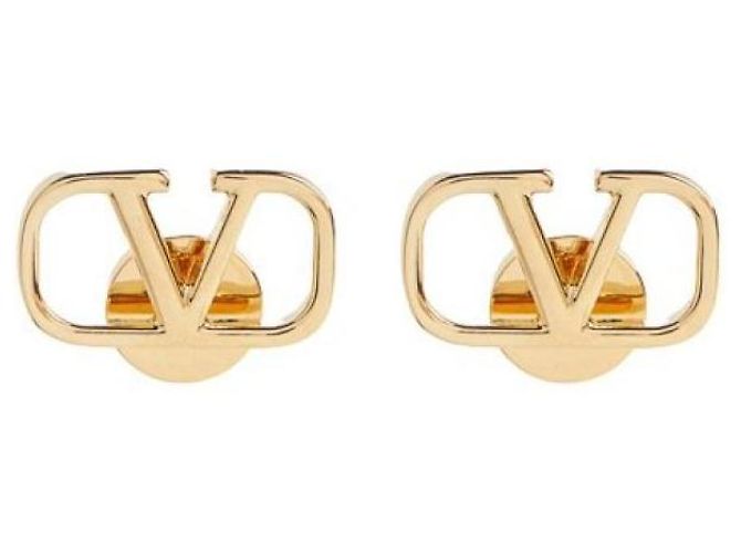 Valentino Orecchini in metallo Logo Signature D'oro - vista 4