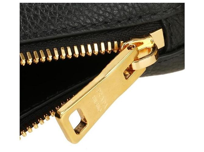 Prada Vitello Phoenix Schultertasche stamp: YOM Schwarz - Ansicht 6