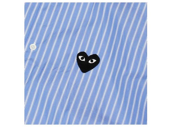 Comme Des Garcons Black Heart Patch Short Sleeve Shirt - view 6