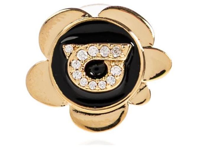 Salvatore Ferragamo Orecchini con ciondolo Gancini Nero - vista 6