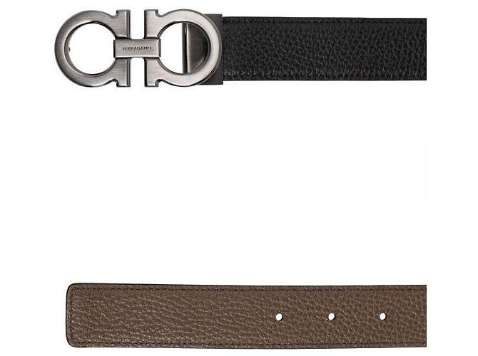 Salvatore Ferragamo Cintura reversibile Gancini - vista 6