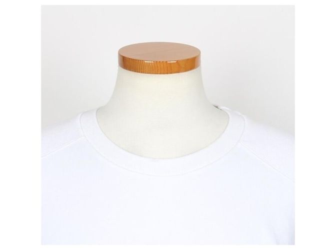 Thom Browne Baumwoll-T-Shirt mit diagonalem Armband, kurze Ärmel, Weiß - Ansicht 5