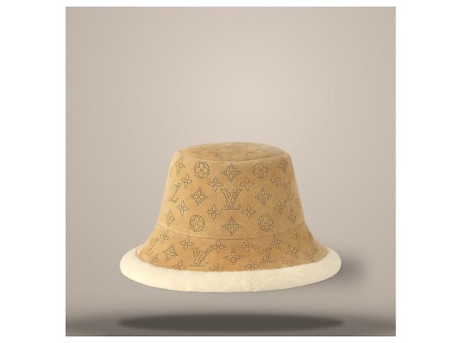 Louis Vuitton Cozygram Bucket Hat Beige Braun - Ansicht 2
