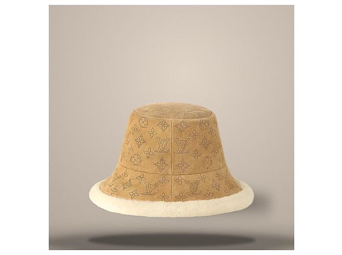 Louis Vuitton Cozygram Bucket Hat Beige Braun - Ansicht 4