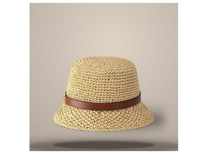 Louis Vuitton Dauphine Raffia Hut Natural Beige Braun - Ansicht 2