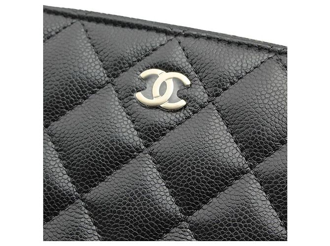 Chanel Borsa Crossbody Classic Half Moon Black Champagne Gold Caviar Nero - vista 6