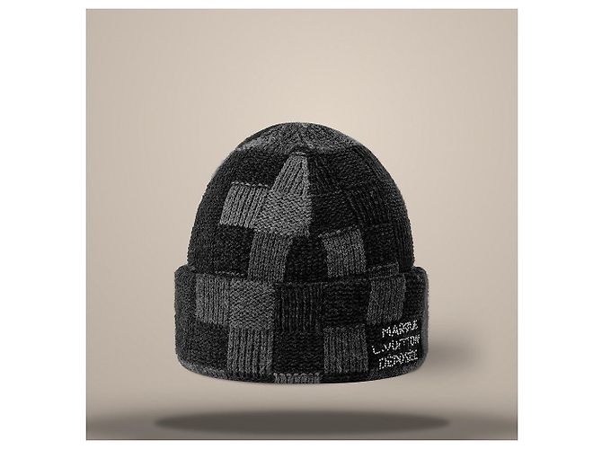 Louis Vuitton Crush Damoflage Beanie Black Damoflage Schwarz - Ansicht 2