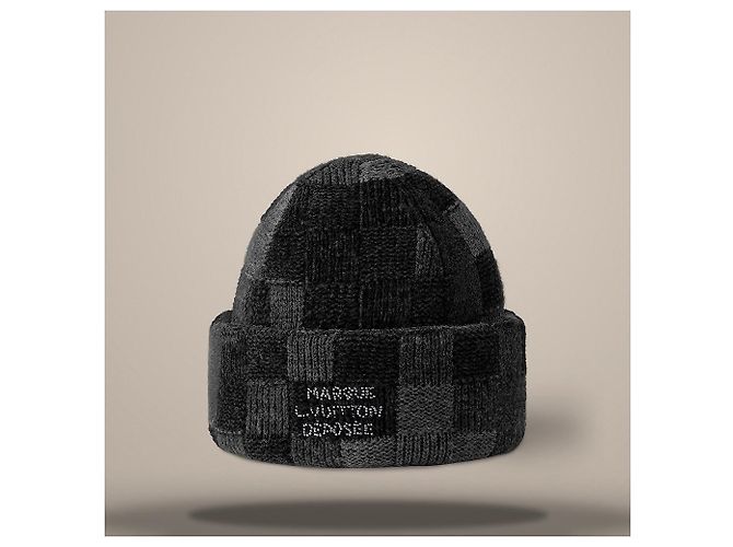 Louis Vuitton Crush Damoflage Beanie Black Damoflage Schwarz - Ansicht 3
