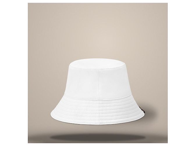 Louis Vuitton Cappello Bucket Bianco - vista 4