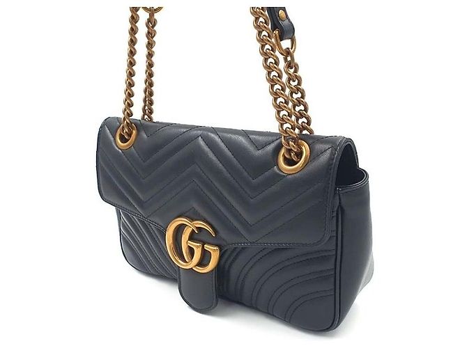 Gucci Marmont Matelassé Shoulder Nero - vista 2