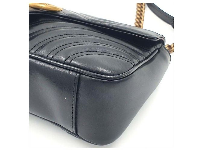 Gucci Marmont Matelassé Shoulder Nero - vista 5