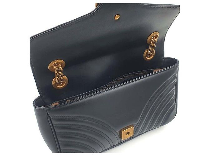 Gucci Marmont Matelassé Shoulder Nero - vista 8