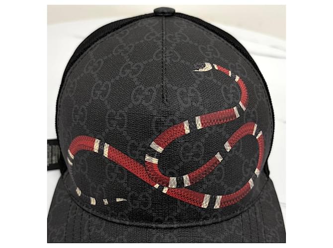 Gucci Supreme Snake Mesh Cap Black Nero - vista 3