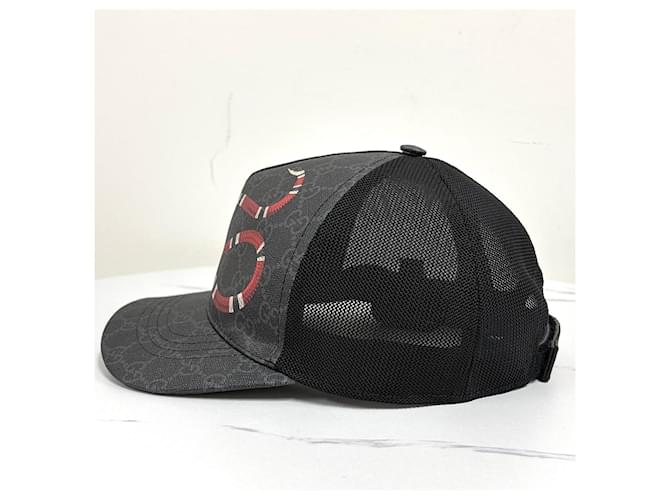 Gucci Supreme Snake Mesh Cap Black Nero - vista 5