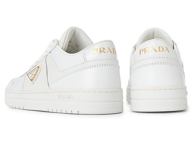 Prada Sneakers Downtown da donna Argento - vista 7