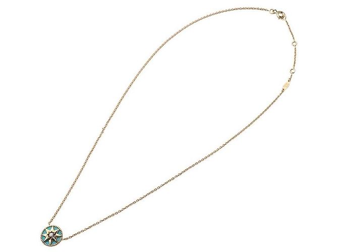 Dior Collana Rose des Vents in Oro Giallo, Turchese e Diamanti - vista 3