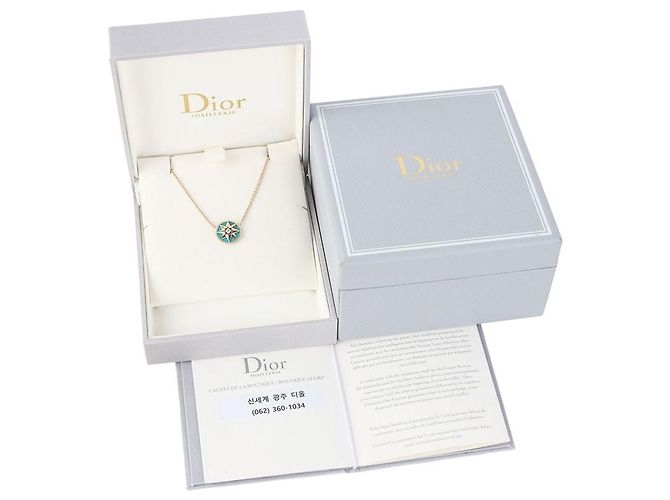 Dior Collana Rose des Vents in Oro Giallo, Turchese e Diamanti - vista 8