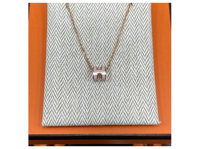 Hermès Collar Mini Pop Rosa/Rose Gold - vista 3