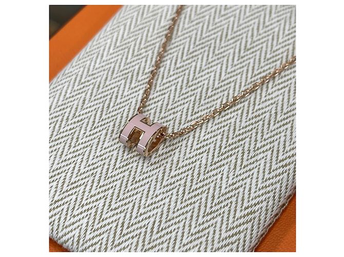 Hermès Collar Mini Pop Rosa/Rose Gold - vista 4