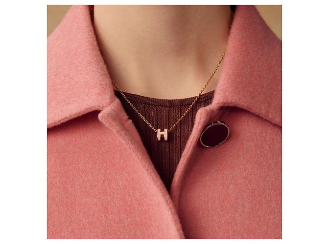 Hermès Collar Mini Pop Rosa/Rose Gold - vista 9