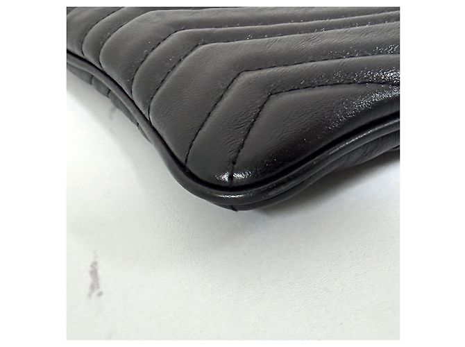 Gucci Borsa a Pochette Matelassé Nera Nero - vista 6