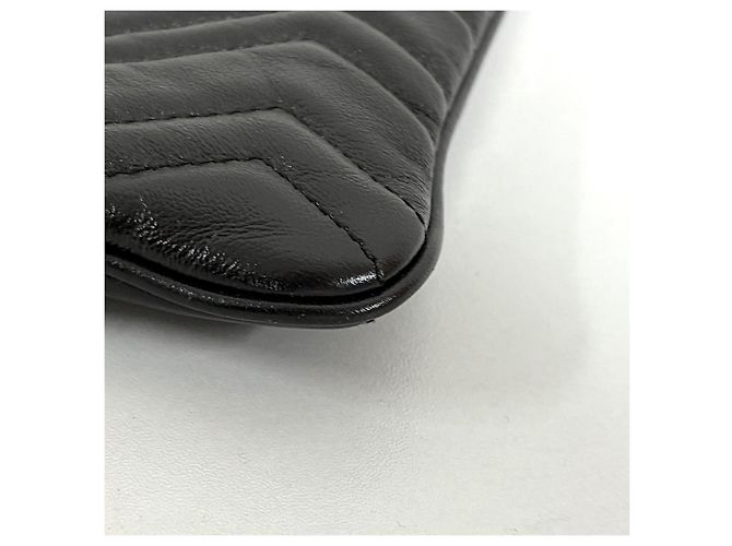Gucci Borsa a Pochette Matelassé Nera Nero - vista 7