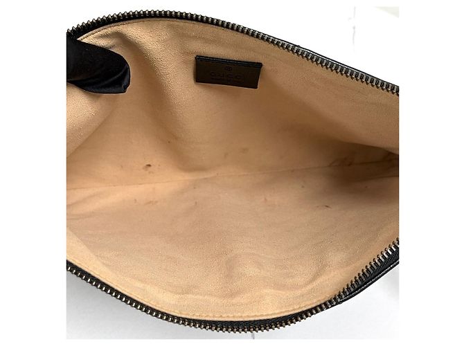Gucci Borsa a Pochette Matelassé Nera Nero - vista 9