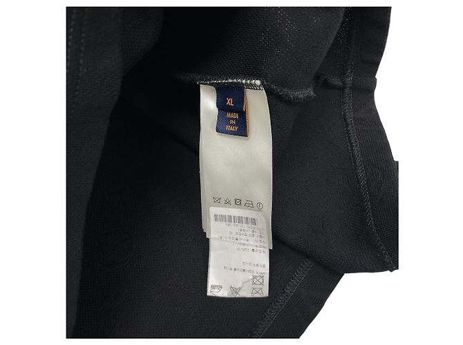 Louis Vuitton T-Shirt mit kurzen Ärmeln aus Piqué-Baumwolle mit Monogramm Schwarz - Ansicht 6