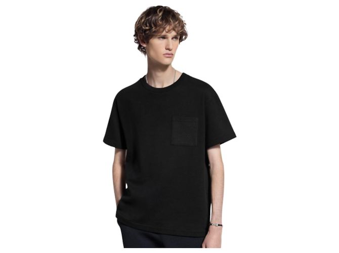 Louis Vuitton T-Shirt mit kurzen Ärmeln aus Piqué-Baumwolle mit Monogramm Schwarz - Ansicht 7