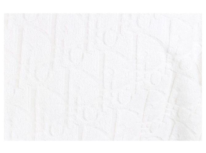 Dior Oblique Jacquard-Frottee-Polo XL Weiß - Ansicht 6