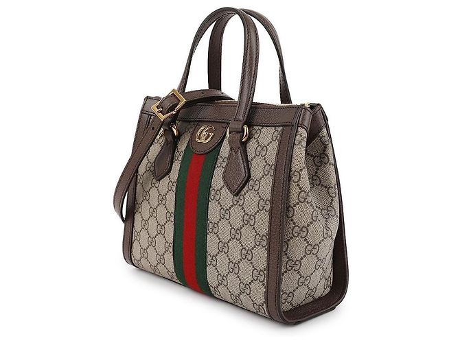 Gucci Mala Tote Ophidia Small com pega superior Marrom - vista 4
