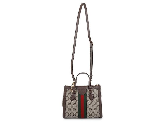 Gucci Mala Tote Ophidia Small com pega superior Marrom - vista 5