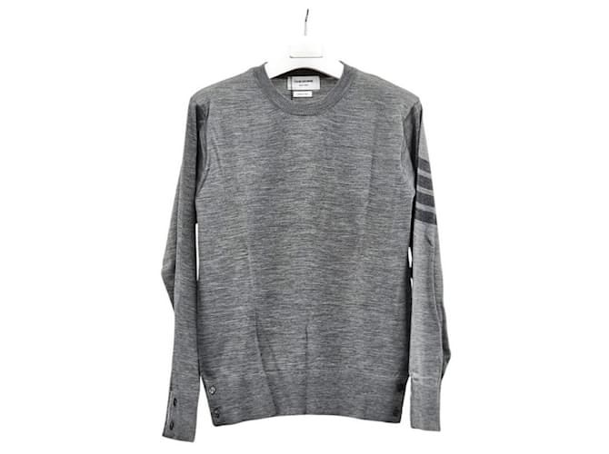 Thom Browne Unbenutzter Pullover aus Merinowolle Braun - Ansicht 4
