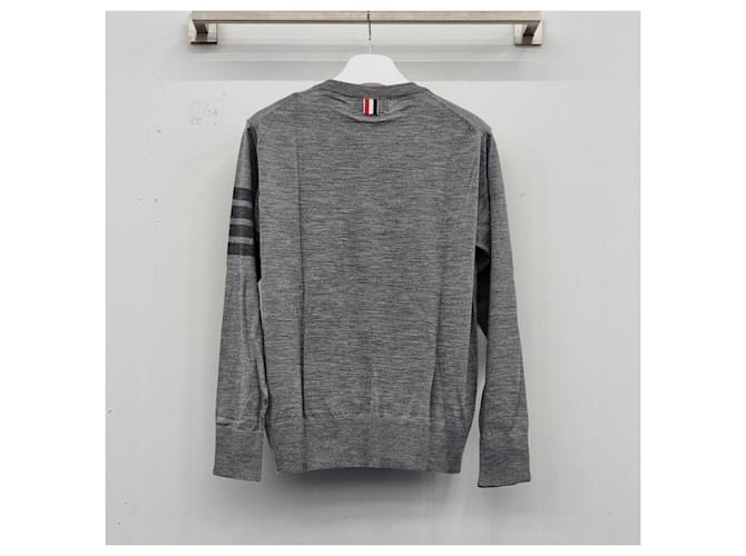 Thom Browne Unbenutzter Pullover aus Merinowolle Braun - Ansicht 7