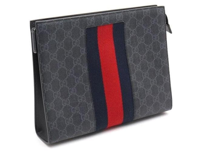 Gucci Borsa a Pochette Marrone - vista 3