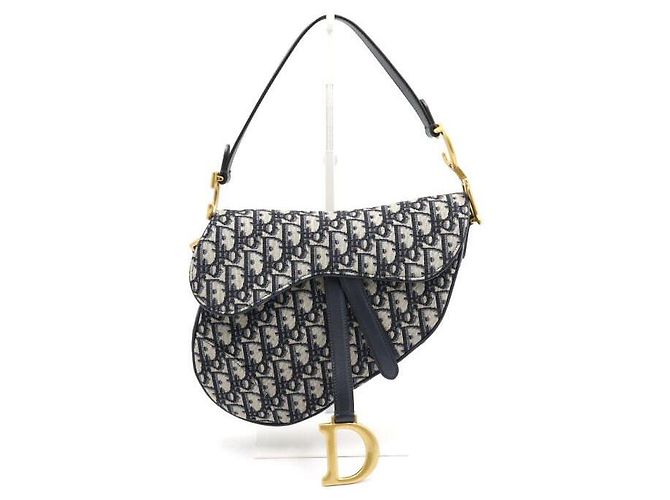 Dior Oblique Canvas Saddle Tote Bag und Schultertasche - Ansicht 2