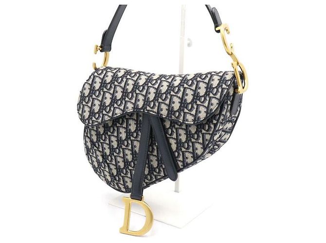 Dior Oblique Canvas Saddle Tote Bag und Schultertasche - Ansicht 3