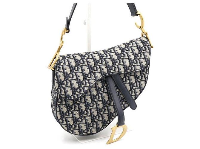 Dior Oblique Canvas Saddle Tote Bag und Schultertasche - Ansicht 4