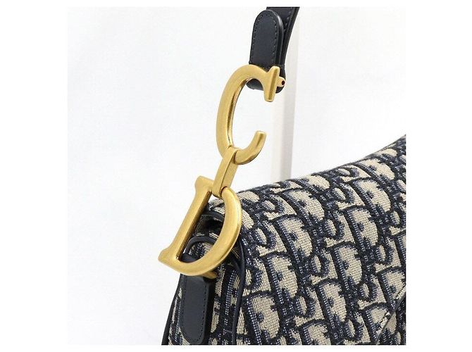 Dior Oblique Canvas Saddle Tote Bag und Schultertasche - Ansicht 6