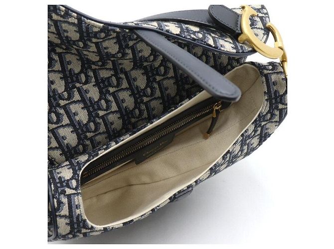 Dior Oblique Canvas Saddle Tote Bag und Schultertasche - Ansicht 7
