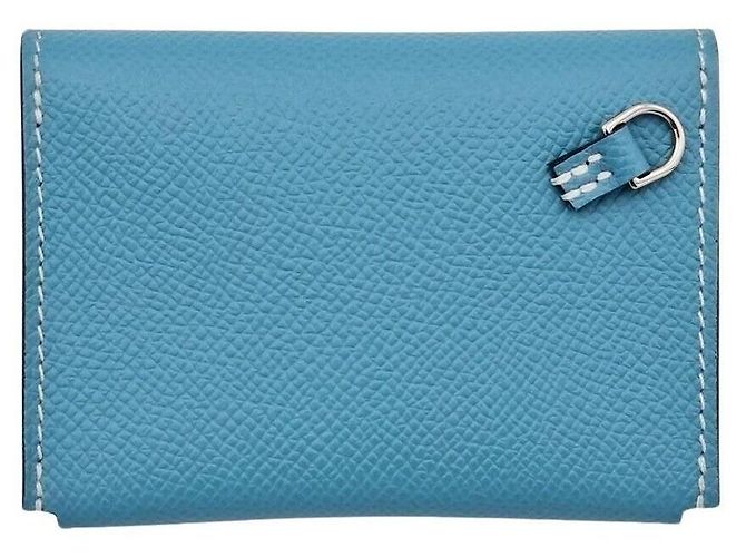 Hermès Portacarte Blu - vista 2