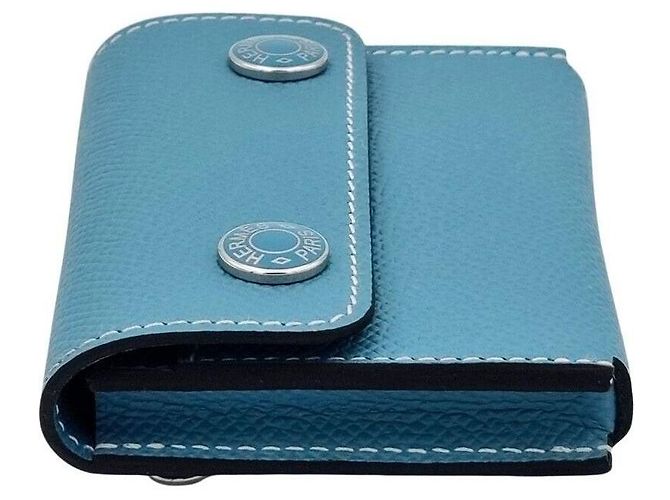 Hermès Portacarte Blu - vista 3